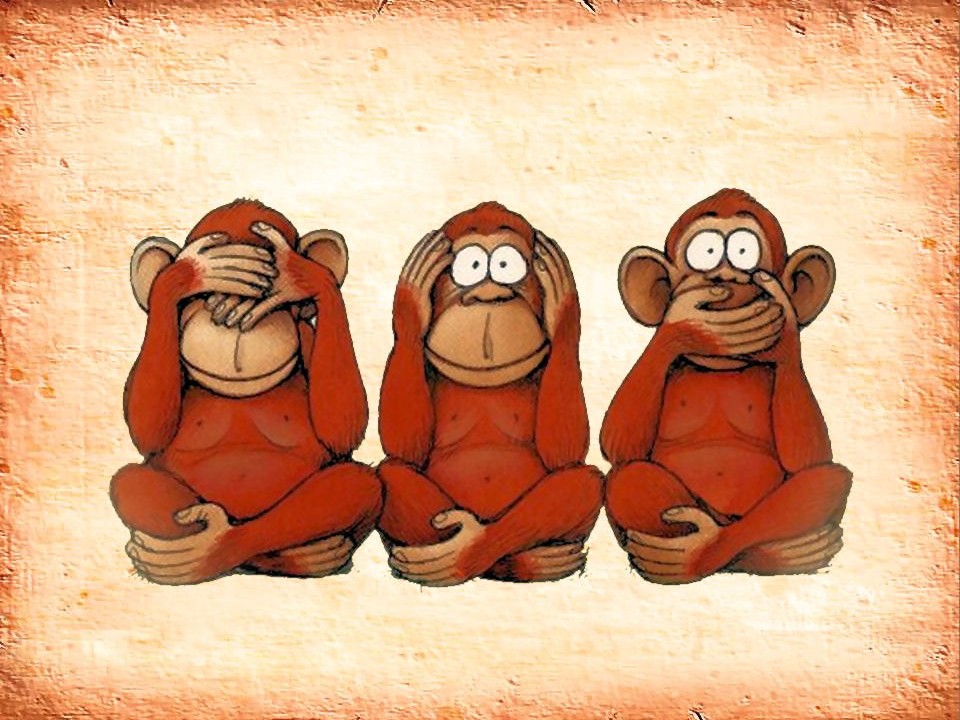 Die drei Affen und das Böse – ThinkDeeper